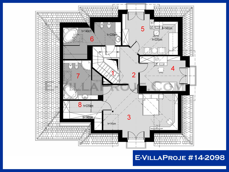 Model 14-2098 — 230 m², 2 Kat thumbnail 3