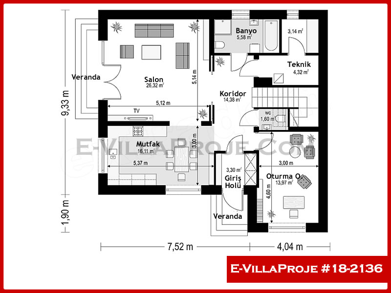 Modell 18-2136 — 231 m², 2 Geschosse thumbnail 2