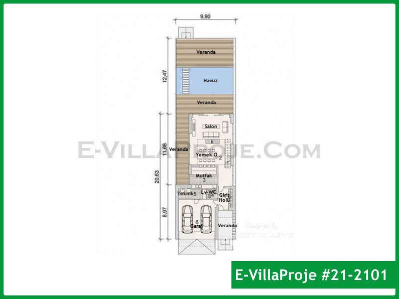 Model 21-2101 — 233 m², 2 Kat thumbnail 2