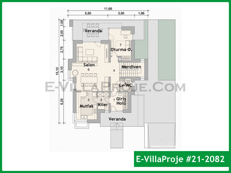 Model 21-2082 — 234 m², 2 Kat thumbnail 2