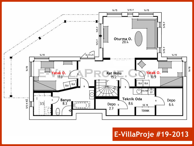 Modell 19-2013 — 234 m², 2 Geschosse thumbnail 12