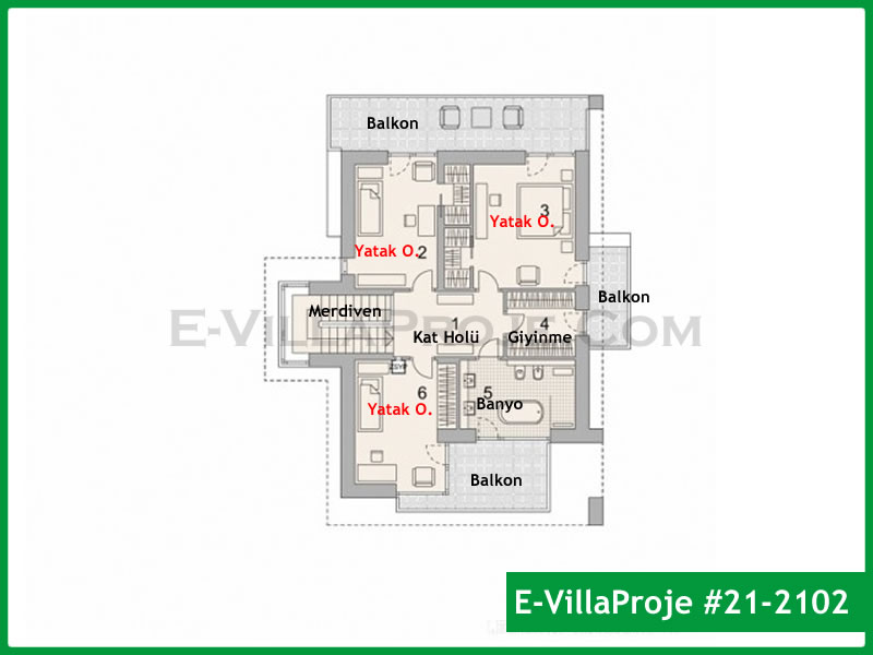 Model 21-2102 — 234 m², 3 storeys thumbnail 3