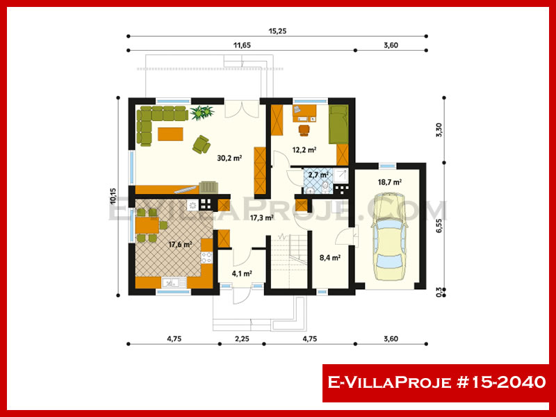Modell 15-2040 — 237 m², 2 Geschosse thumbnail 2
