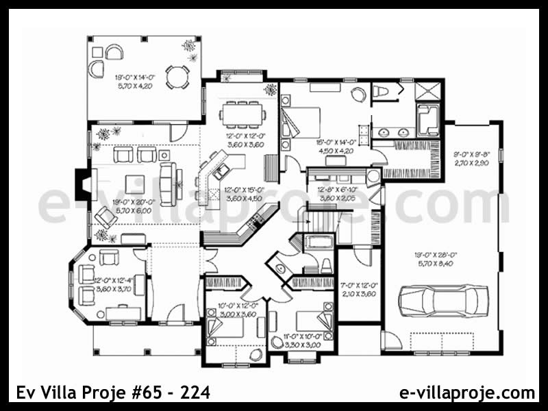 Modell 65-224 — 238 m², 2 Geschosse thumbnail 2