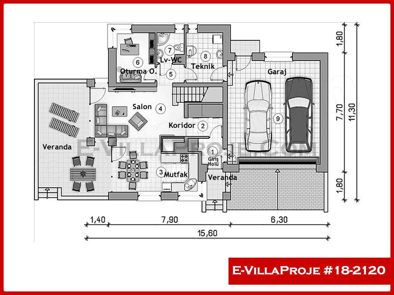 Model 18-2120 — 239 m², 2 storeys thumbnail 2