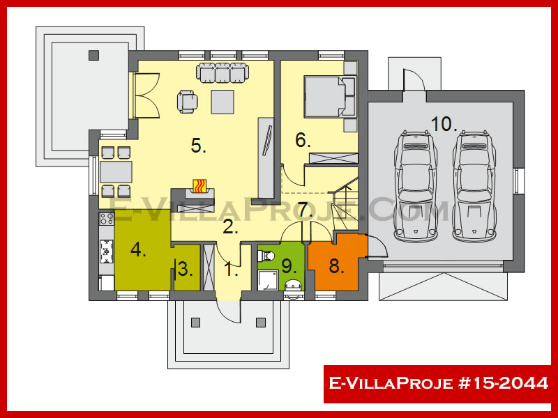 Modell 15-2044 — 240 m², 2 Geschosse thumbnail 2