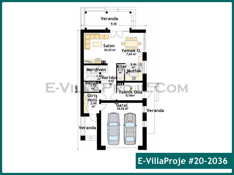 Model 20-2036 — 240 m², 2 Kat thumbnail 2