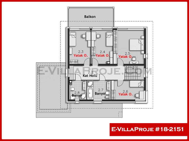 Modell 18-2151 — 241 m², 2 Geschosse thumbnail 3