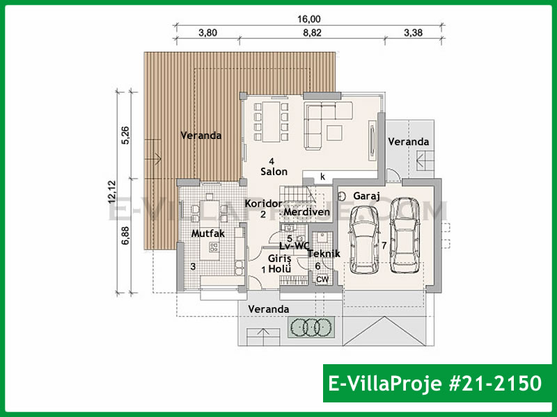 Model 21-2150 — 241 m², 2 Kat thumbnail 2