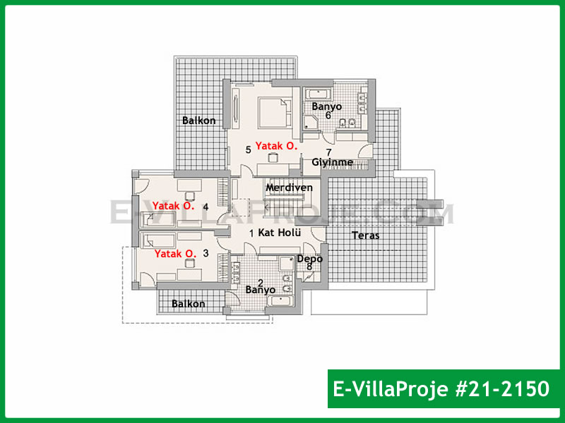 Model 21-2150 — 241 m², 2 Kat thumbnail 3
