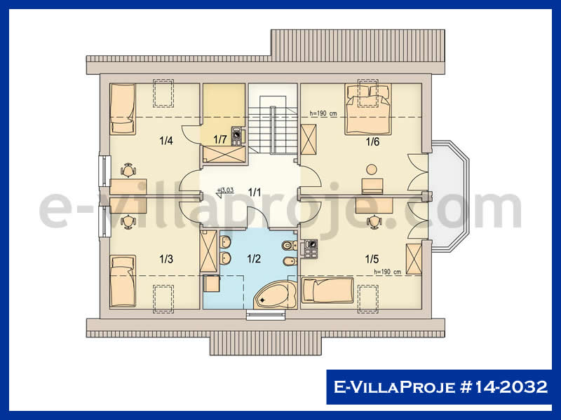 Modell 14-2032 — 242 m², 2 Geschosse thumbnail 3