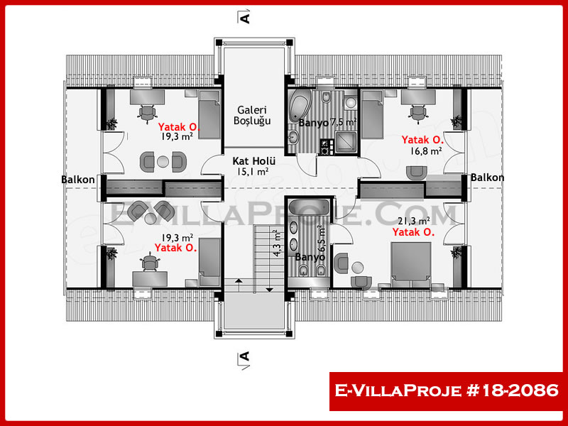 Model 18-2086 — 244 m², 2 storeys thumbnail 3