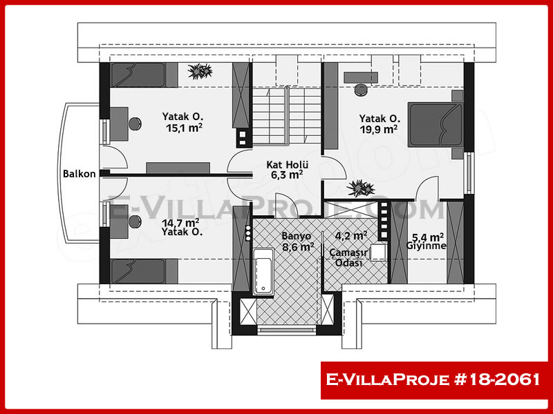 Model 18-2061 — 249 m², 2 Kat thumbnail 3