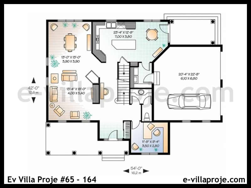 Modell 65-164 — 249 m², 2 Geschosse thumbnail 2