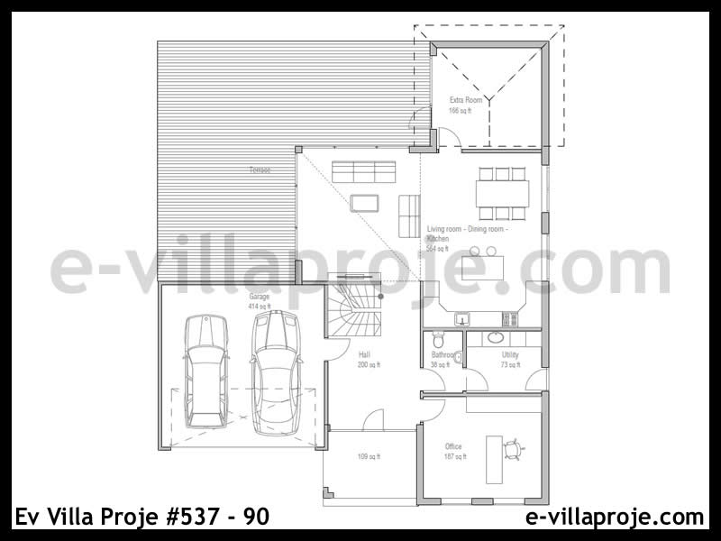 Modell 537-90 — 250 m², 2 Geschosse thumbnail 2