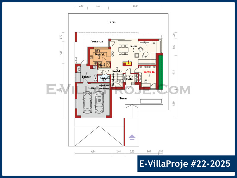 Model 22-2025 — 251 m², 2 Kat thumbnail 2
