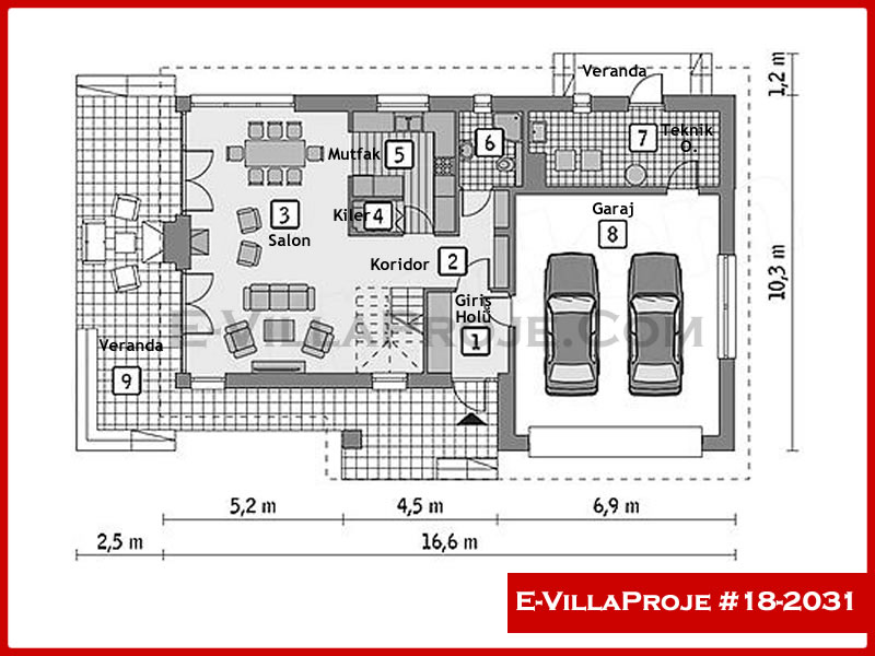 Modell 18-2031 — 252 m², 2 Geschosse thumbnail 2