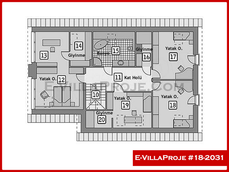 Modell 18-2031 — 252 m², 2 Geschosse thumbnail 3