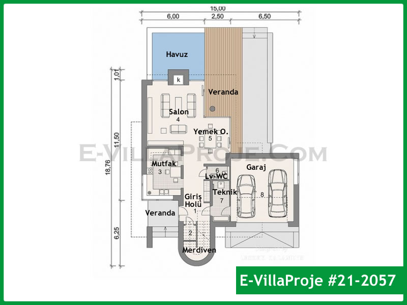 Model 21-2057 — 252 m², 2 storeys thumbnail 2