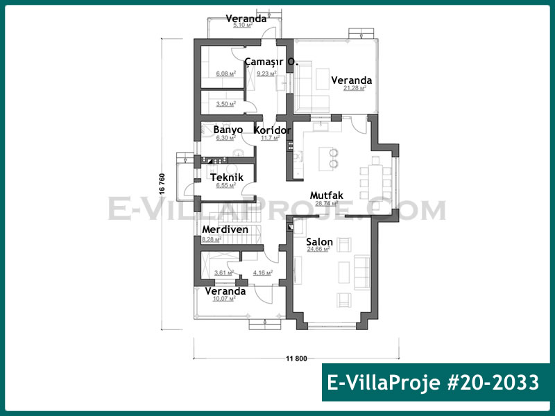 Model 20-2033 — 255 m², 2 Kat thumbnail 2