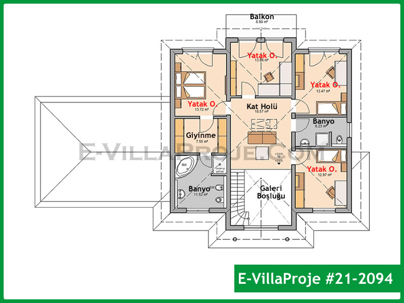 Model 21-2094 — 255 m², 2 Kat thumbnail 3