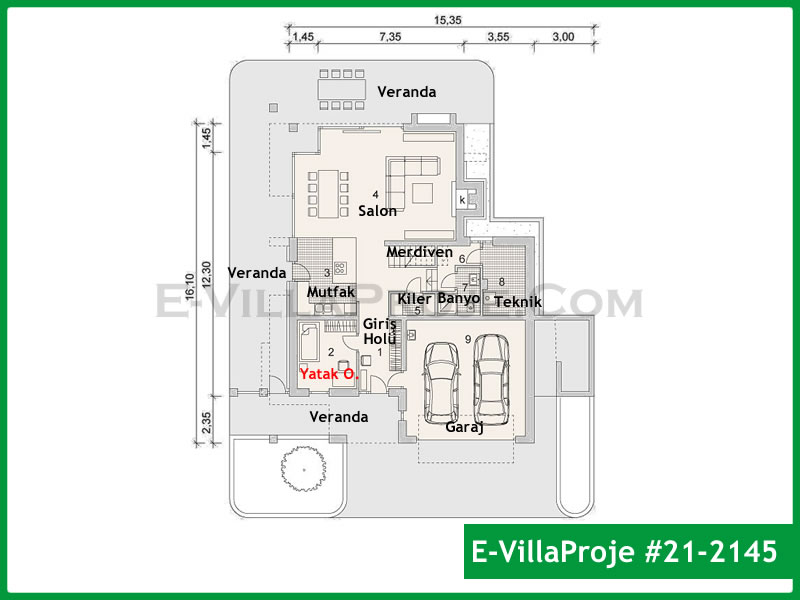 Model 21-2145 — 255 m², 2 storeys thumbnail 2
