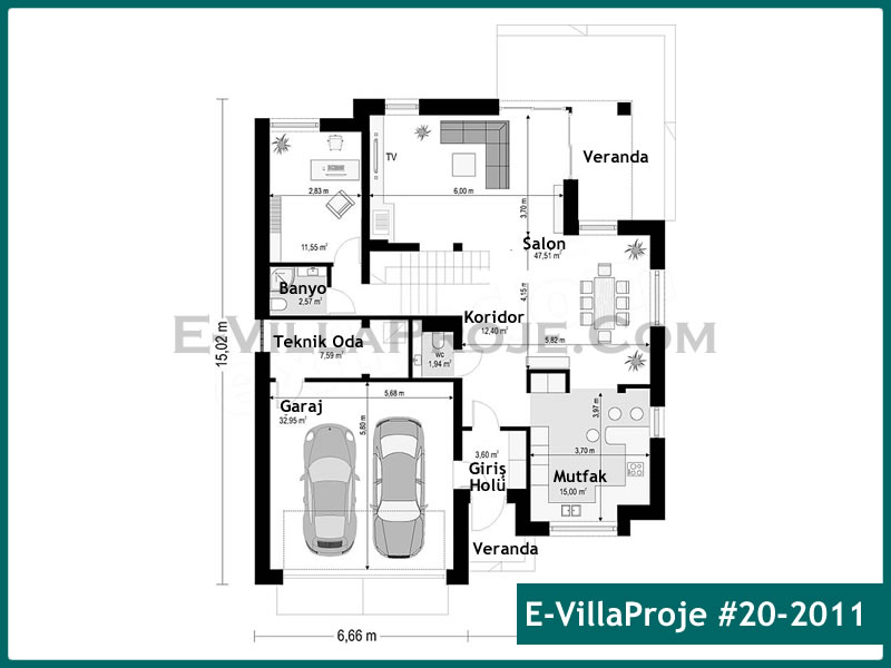 Model 20-2011 — 257 m², 2 storeys thumbnail 2