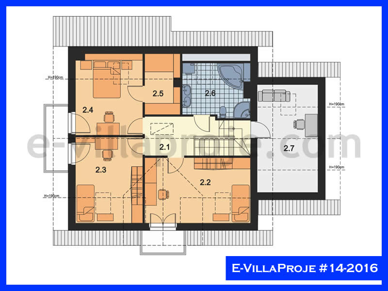 Model 14-2016 — 258 m², 2 storeys thumbnail 3