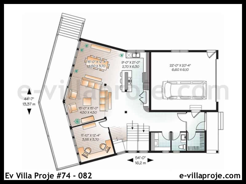 Model 74-082 — 267 m², 3 storeys thumbnail 2