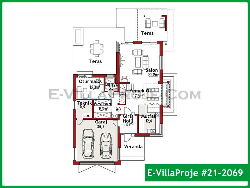Model 21-2069 — 270 m², 2 Kat thumbnail 2