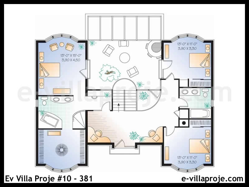 Modell 10-381 — 271 m², 2 Geschosse thumbnail 3