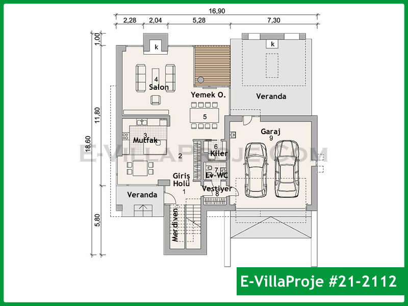 Model 21-2112 — 272 m², 2 storeys thumbnail 2