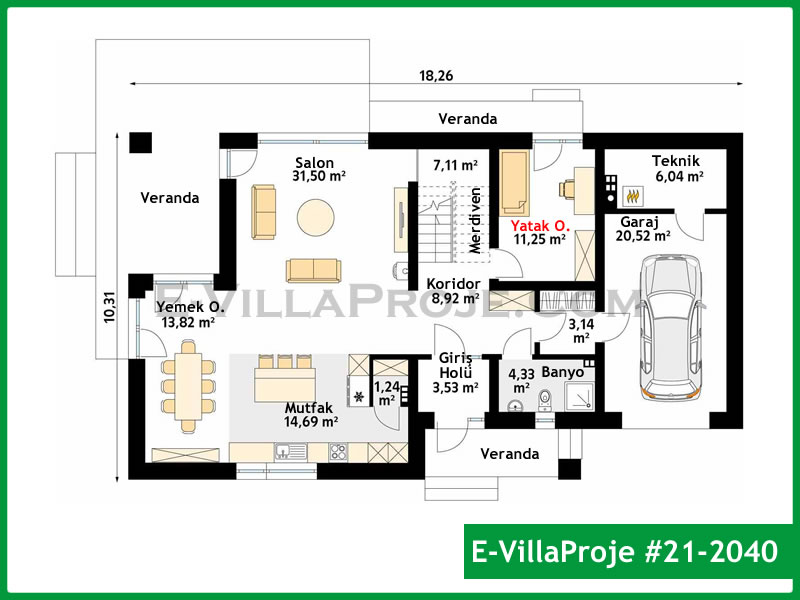 Model 21-2040 — 275 m², 2 Kat thumbnail 2