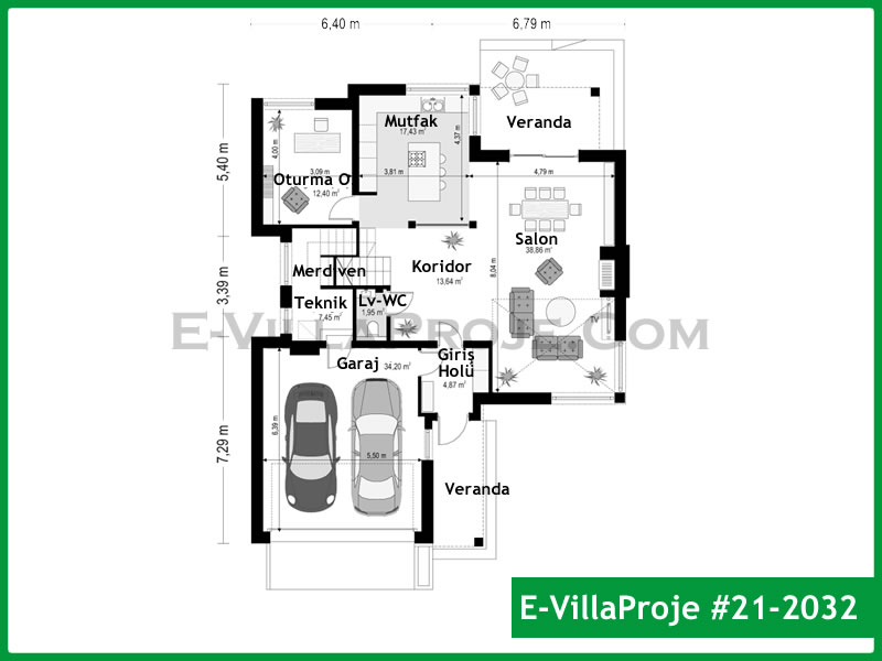 Model 21-2032 — 280 m², 2 Kat thumbnail 2