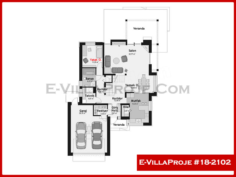 Model 18-2102 — 280 m², 2 Kat thumbnail 2