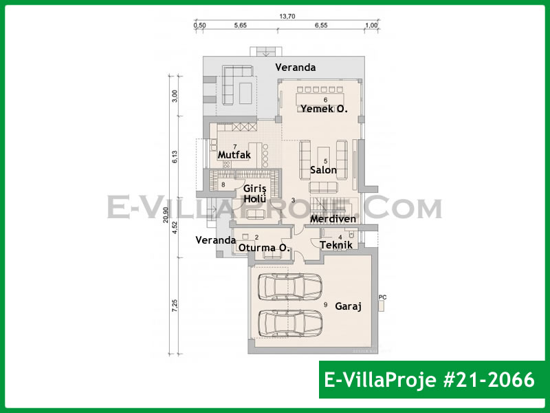 Model 21-2066 — 292 m², 2 storeys thumbnail 2