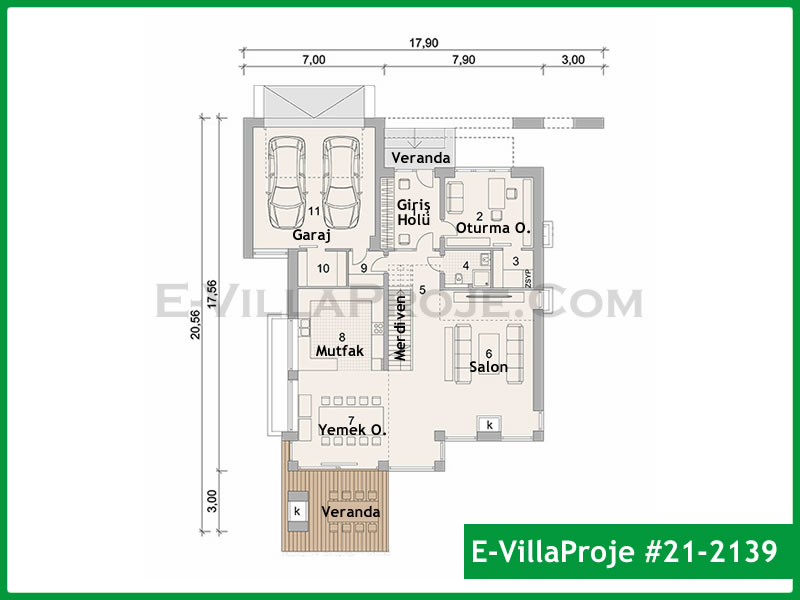 Model 21-2139 — 300 m², 2 storeys thumbnail 2