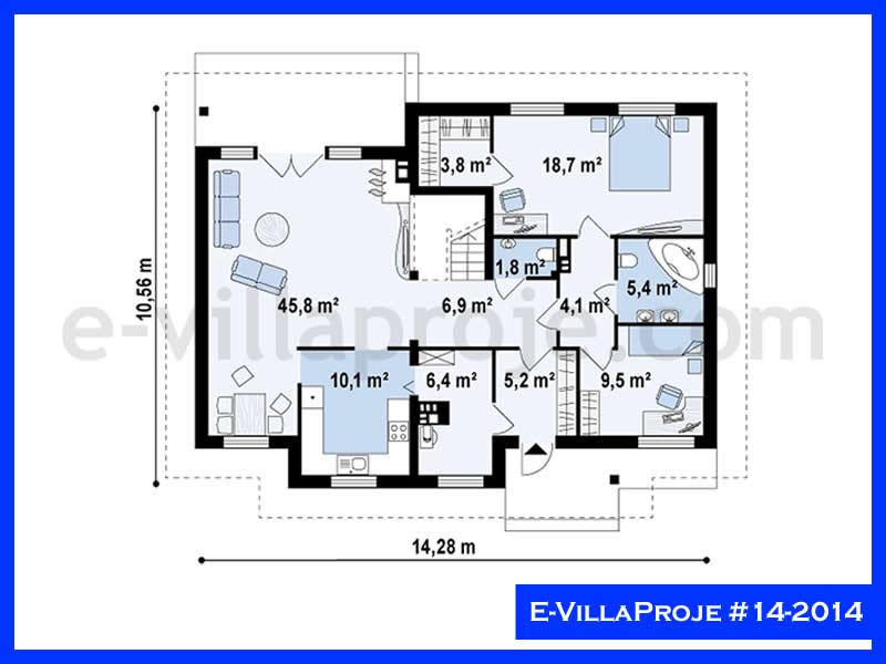 Model 14-2014 — 309 m², 2 storeys thumbnail 2