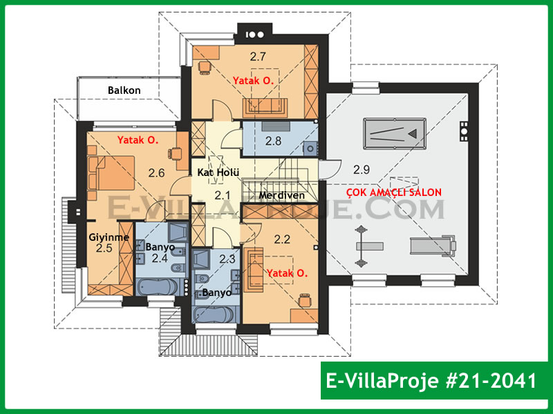 Model 21-2041 — 314 m², 2 Kat thumbnail 3