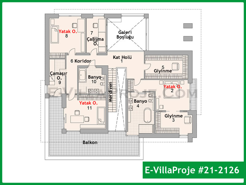 Modell 21-2126 — 319 m², 2 Geschosse thumbnail 3
