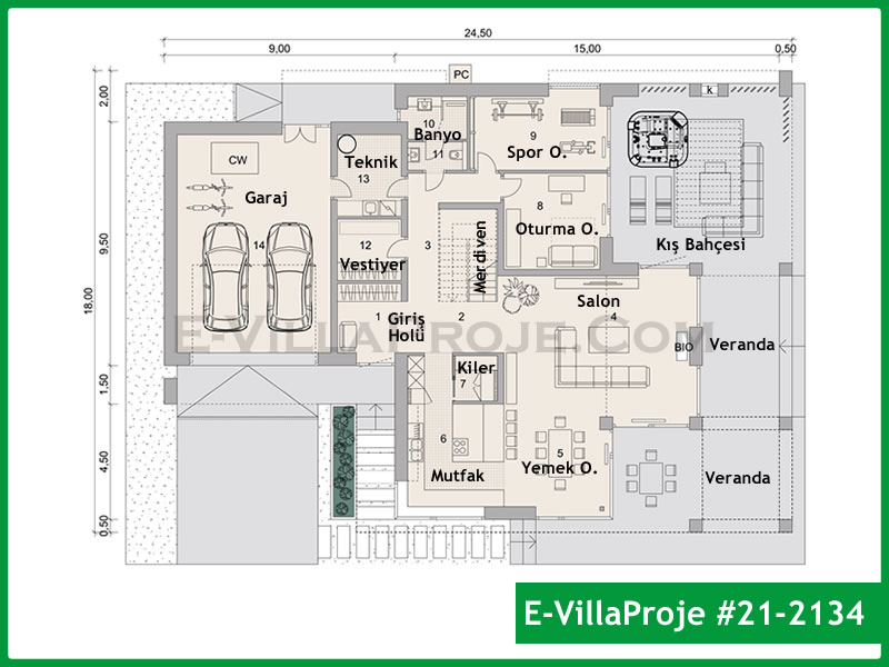 Model 21-2134 — 322 m², 2 storeys thumbnail 2