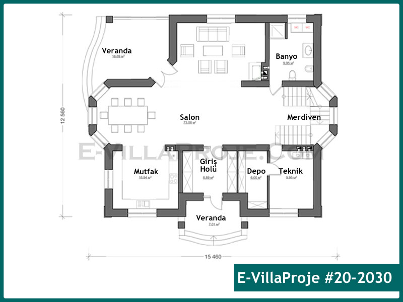 Model 20-2030 — 335 m², 2 Kat thumbnail 2