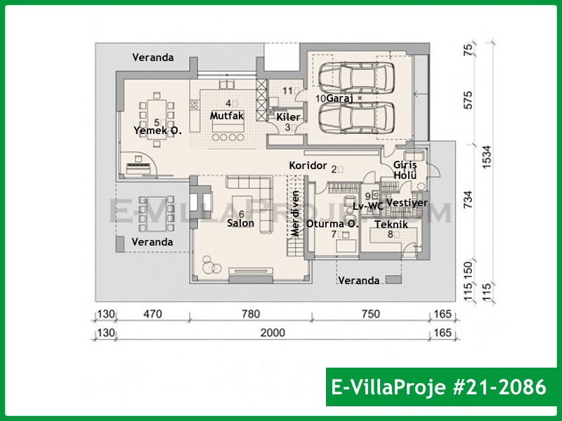 Model 21-2086 — 367 m², 2 storeys thumbnail 2