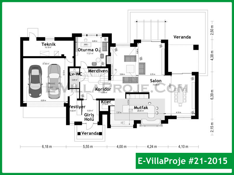Model 21-2015 — 393 m², 2 storeys thumbnail 2