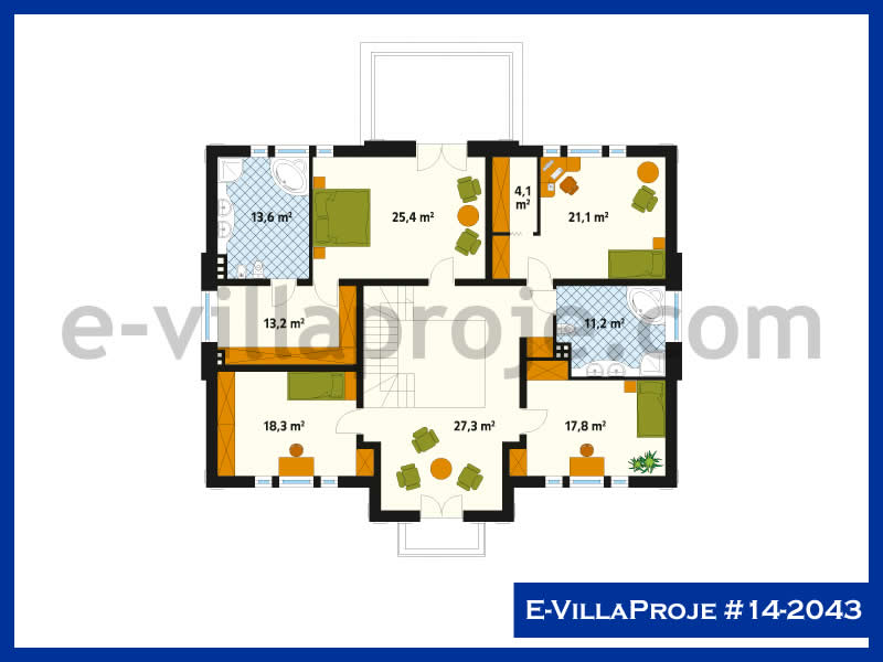 Model 14-2043 — 414 m², 2 Kat thumbnail 3