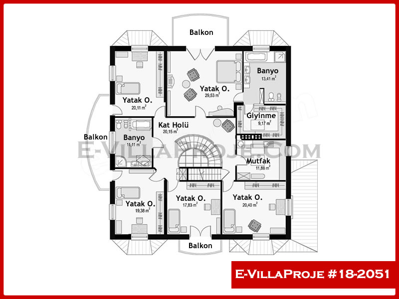 Modell 18-2051 — 421 m², 2 Geschosse thumbnail 3