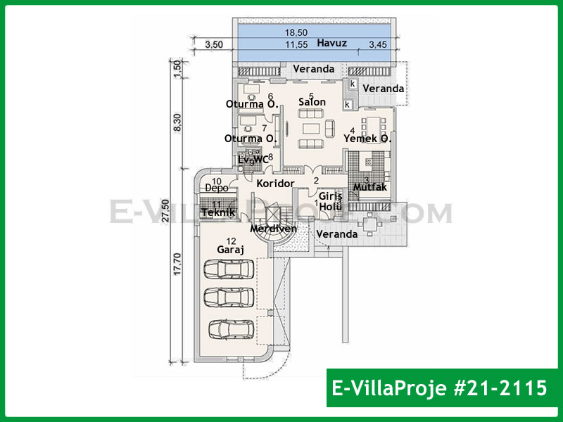 Modell 21-2115 — 473 m², 2 Geschosse thumbnail 2
