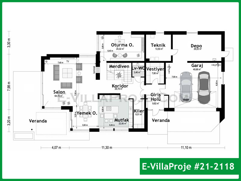 Model 21-2118 — 480 m², 2 storeys thumbnail 2
