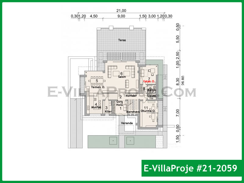 Model 21-2059 — 494 m², 3 Kat thumbnail 2
