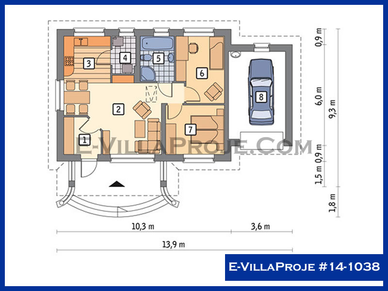 Model 14-1038 — 81 m², 1 Kat thumbnail 2